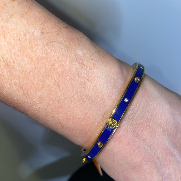 Kurt Geiger Jewelry - Kurt Geiger Bracelet-blue enamel bangle with hinge clasp - never worn - dust bag
